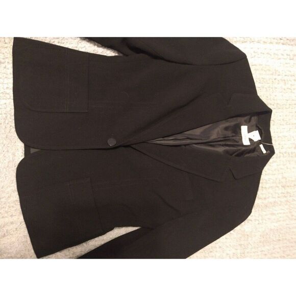 Calvin Klein  Classic, Officey, Edgy Black ladies small  blazer - Picture 3 of 11